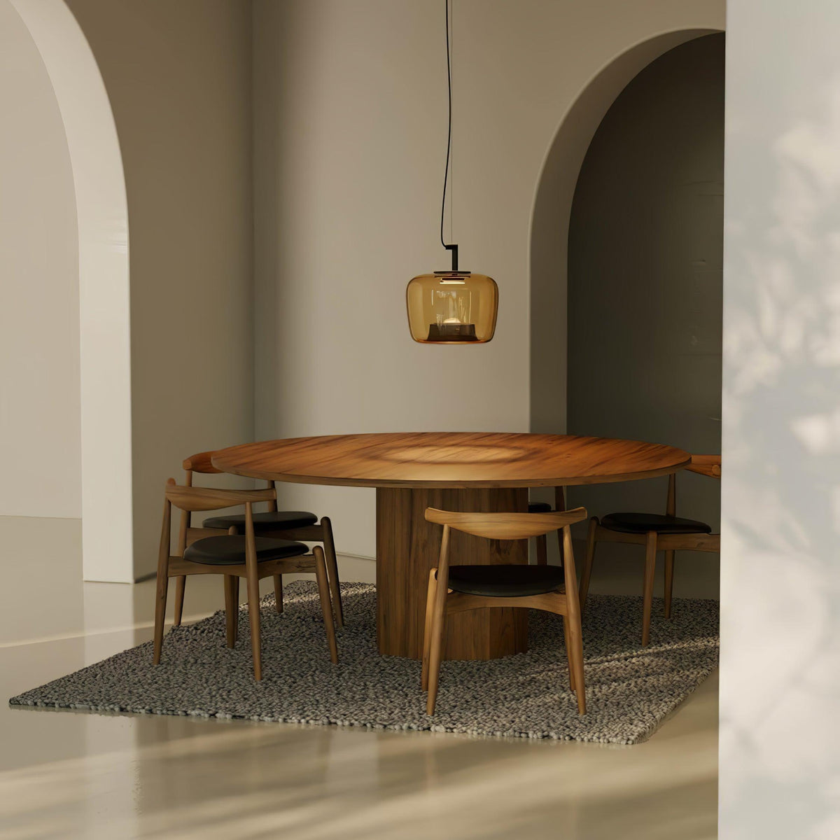 Lampa Wisząca Nowoczesna ze Szklanym Kloszem i Wbudowanym LED - 13