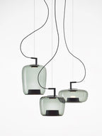 Lampa Wisząca Nowoczesna ze Szklanym Kloszem i Wbudowanym LED - 14