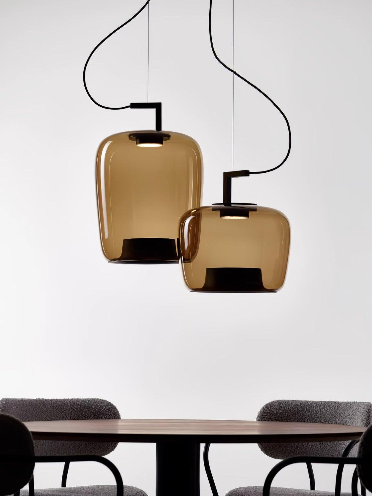 Lampa Wisząca Nowoczesna ze Szklanym Kloszem i Wbudowanym LED - 15