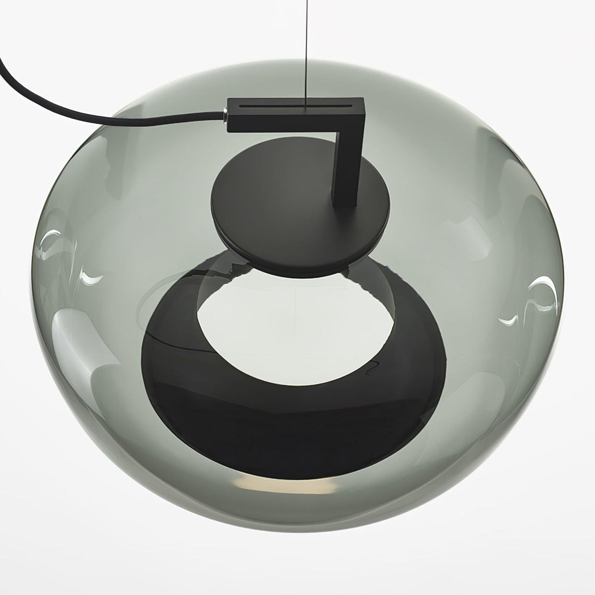 Lampa Wisząca Nowoczesna ze Szklanym Kloszem i Wbudowanym LED - 20