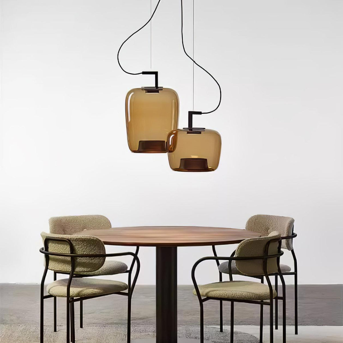 Lampa Wisząca Nowoczesna ze Szklanym Kloszem i Wbudowanym LED - 4