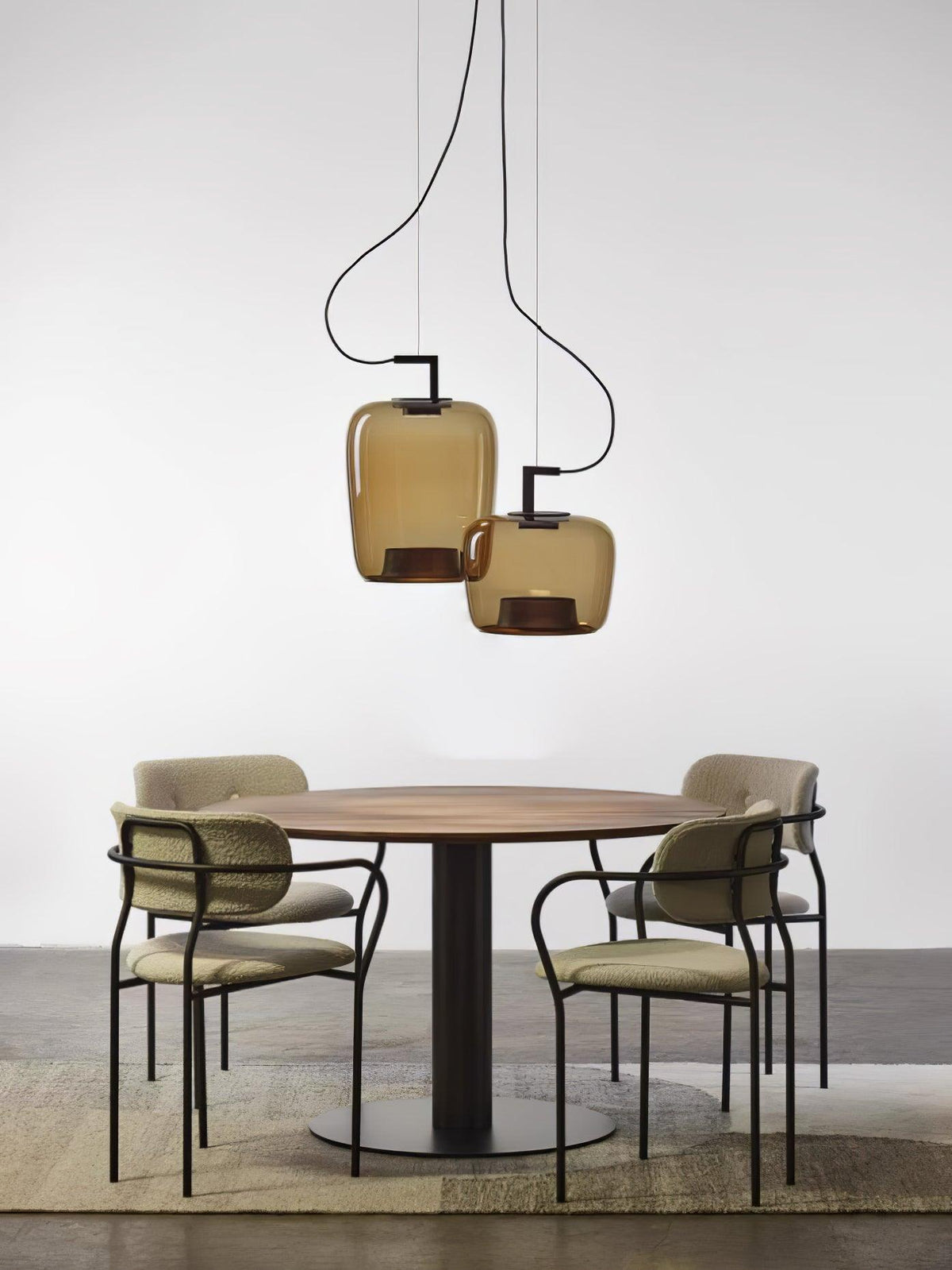 Lampa Wisząca Nowoczesna ze Szklanym Kloszem i Wbudowanym LED - 9
