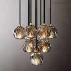 Lampa Wisząca Modern z Kryształowymi Kulami Kaskada - 11