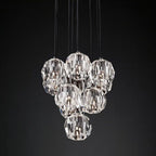 Lampa Wisząca Modern z Kryształowymi Kulami Kaskada - 12