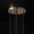 Lampa Wisząca Modern z Kryształowymi Kulami Kaskada - 19