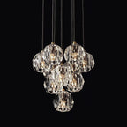 Lampa Wisząca Modern z Kryształowymi Kulami Kaskada - 3