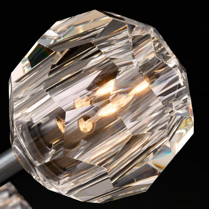 Lampa Wisząca Modern z Kryształowymi Kulami Kaskada - 22