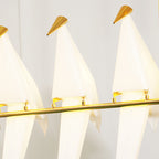 Lampa Wisząca Nowoczesna z Origami Ptakami na Gałęzi - 10