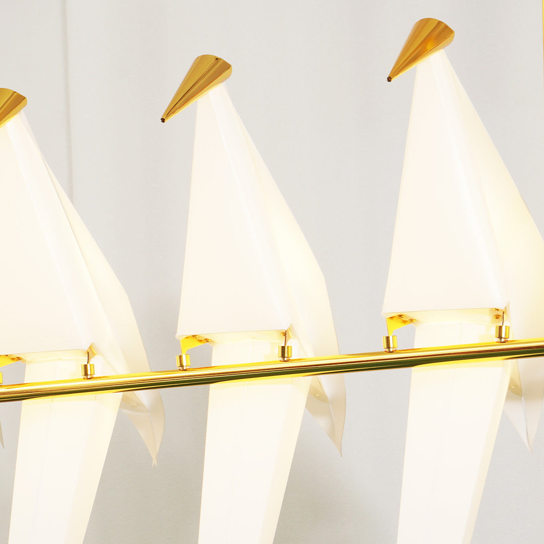 Lampa Wisząca Nowoczesna z Origami Ptakami na Gałęzi - 10