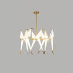 Lampa Wisząca Nowoczesna z Origami Ptakami na Gałęzi - 17