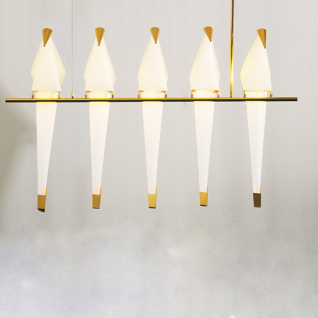 Lampa Wisząca Nowoczesna z Origami Ptakami na Gałęzi - 24