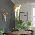 Lampa Wisząca Nowoczesna z Origami Ptakami na Gałęzi - 6