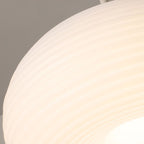 Lampa Wisząca Nowoczesna z Ażurowym Kloszem Żebrowanym - 9