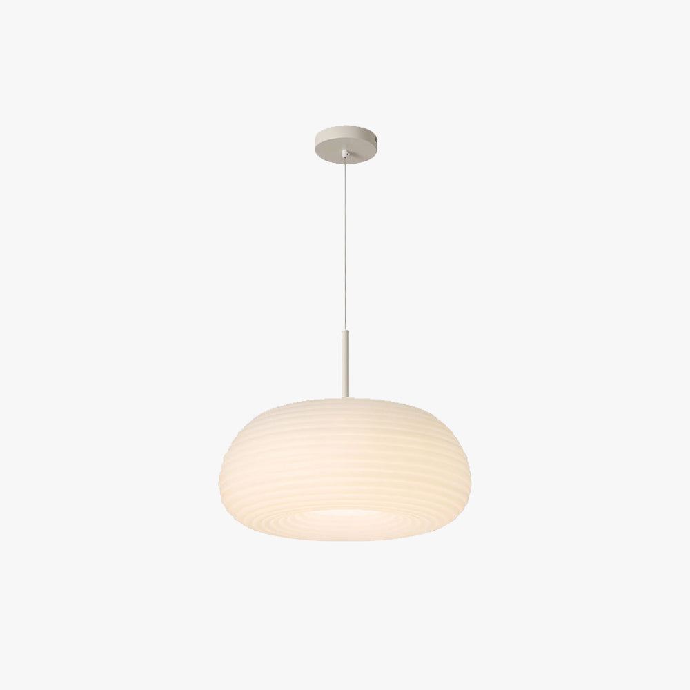 Lampa Wisząca Nowoczesna z Ażurowym Kloszem Żebrowanym - 2
