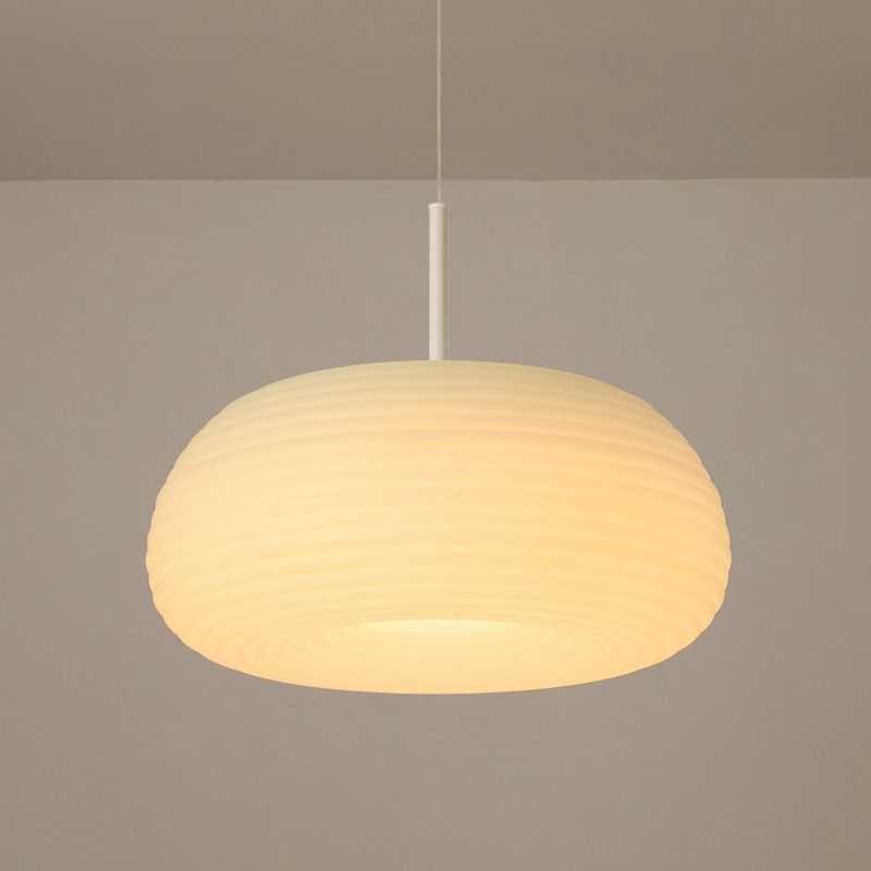 Lampa Wisząca Nowoczesna z Ażurowym Kloszem Żebrowanym - 5