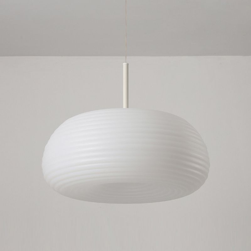 Lampa Wisząca Nowoczesna z Ażurowym Kloszem Żebrowanym - 7