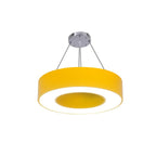 Lampa Wisząca Okrągła Ring Nowoczesna z Regulacją Wysokości - Żółty