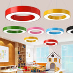 Lampa Wisząca Okrągła Ring Nowoczesna z Regulacją Wysokości - 3