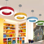 Lampa Wisząca Okrągła Ring Nowoczesna z Regulacją Wysokości - 5
