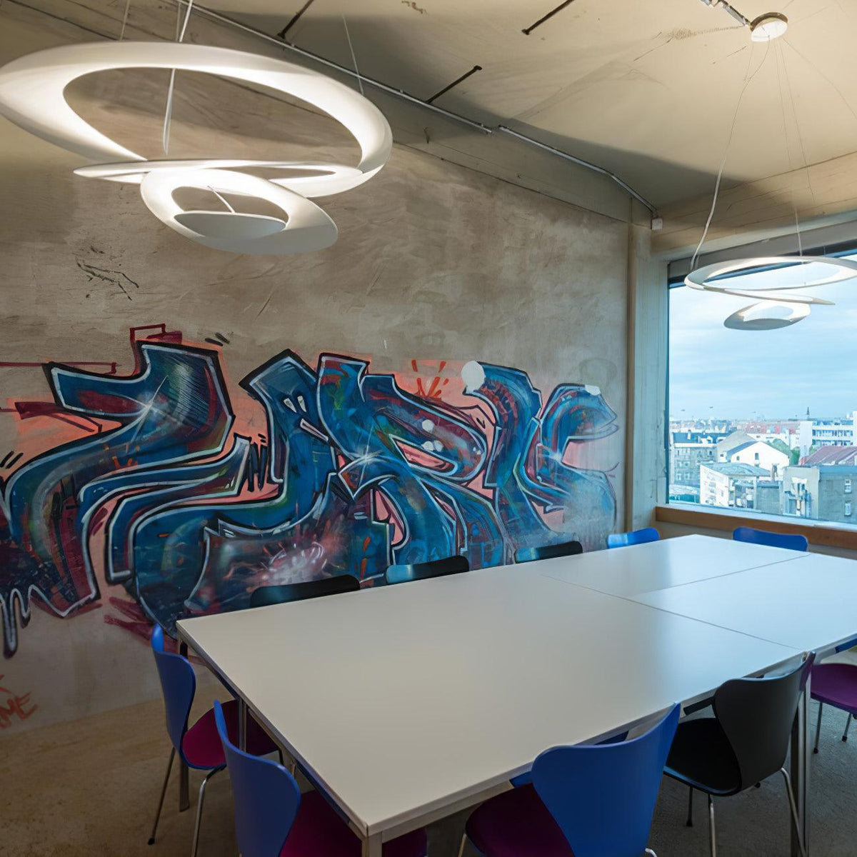Lampa Wisząca Spiralna Nowoczesna z Regulowaną Wysokością - 23