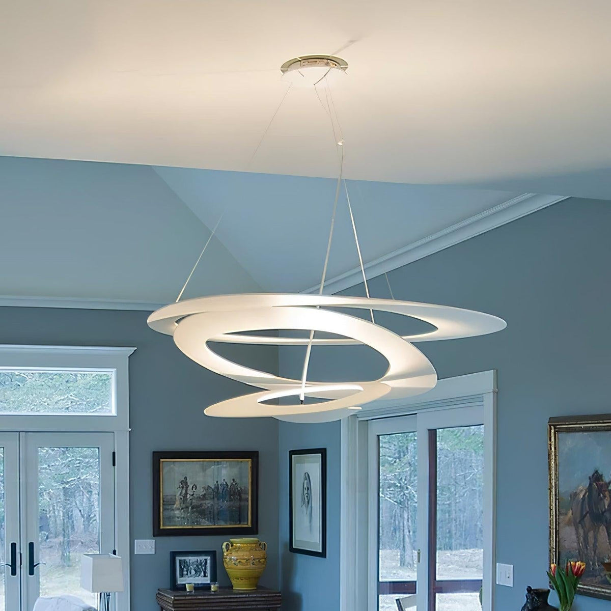 Lampa Wisząca Spiralna Nowoczesna z Regulowaną Wysokością - 24