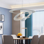 Lampa Wisząca Spiralna Nowoczesna z Regulowaną Wysokością
