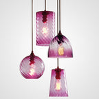 Lampa Wisząca Retro ze Szklanym Kloszem Skręcanym - 10