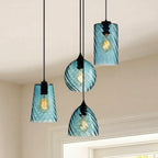 Lampa Wisząca Retro ze Szklanym Kloszem Skręcanym - 5