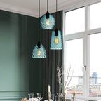 Lampa Wisząca Retro ze Szklanym Kloszem Skręcanym - 8