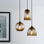 Lampa Wisząca Retro ze Szklanym Kloszem Skręcanym - 9