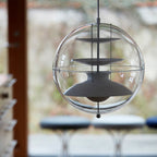 Lampa Wisząca Retro z Przezroczystym Szklanym Kloszem - 22