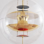 Lampa Wisząca Retro z Przezroczystym Szklanym Kloszem - 29