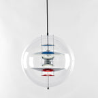 Lampa Wisząca Retro z Przezroczystym Szklanym Kloszem - 8