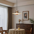 Lampa Wisząca Skandynawska z Kloszem i Drewnianymi Akcentami - 18