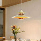 Lampa Wisząca Skandynawska z Kloszem i Drewnianymi Akcentami - 4