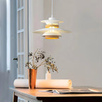 Lampa Wisząca Skandynawska z Kloszem i Drewnianymi Akcentami - 30