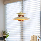 Lampa Wisząca Skandynawska z Kloszem i Drewnianymi Akcentami - 10