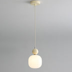 Lampa Wisząca Skandynawska ze Szklanym Kloszem i Kulistym Elementem - 10