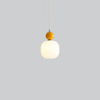 Lampa Wisząca Skandynawska ze Szklanym Kloszem i Kulistym Elementem - 15