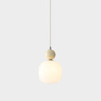 Lampa Wisząca Skandynawska ze Szklanym Kloszem i Kulistym Elementem - 20