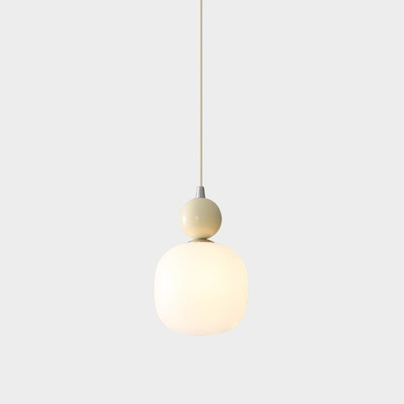 Lampa Wisząca Skandynawska ze Szklanym Kloszem i Kulistym Elementem - 20