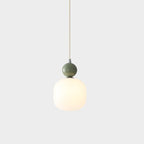 Lampa Wisząca Skandynawska ze Szklanym Kloszem i Kulistym Elementem - 21