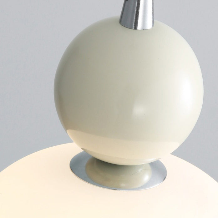 Lampa Wisząca Skandynawska ze Szklanym Kloszem i Kulistym Elementem - 6