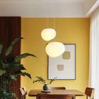 Lampa Wisząca Skandynawska z Kulistym Matowym Kloszem - 15