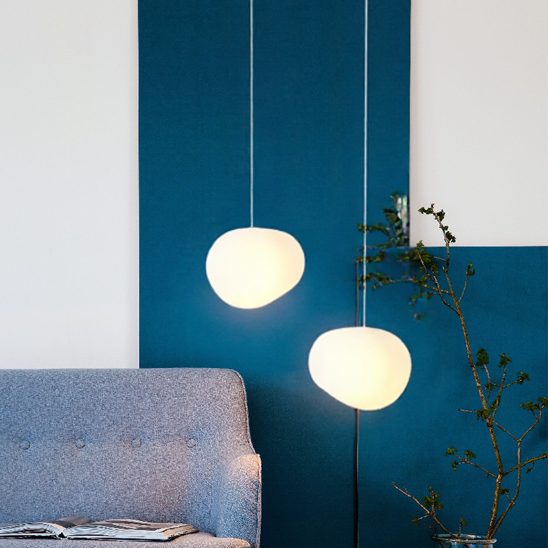 Lampa Wisząca Skandynawska z Kulistym Matowym Kloszem - 17