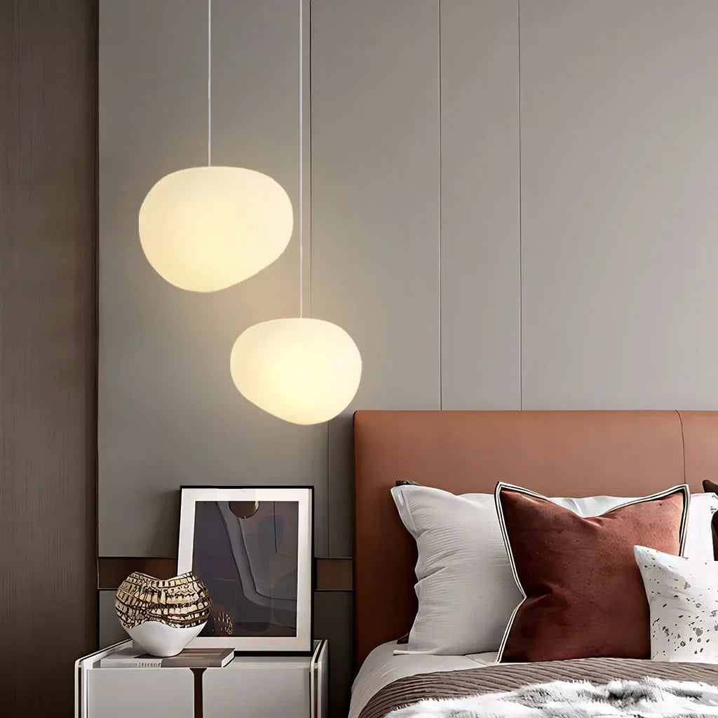 Lampa Wisząca Skandynawska z Kulistym Matowym Kloszem - 3