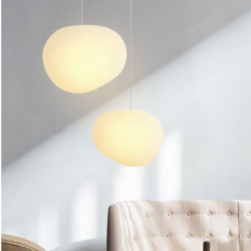 Lampa Wisząca Skandynawska z Kulistym Matowym Kloszem - 10