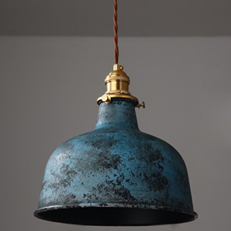 Lampa Wisząca Industrialna Vintage z Metalowym Kloszem - 11