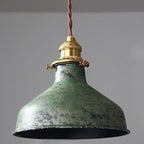 Lampa Wisząca Industrialna Vintage z Metalowym Kloszem - Zielony