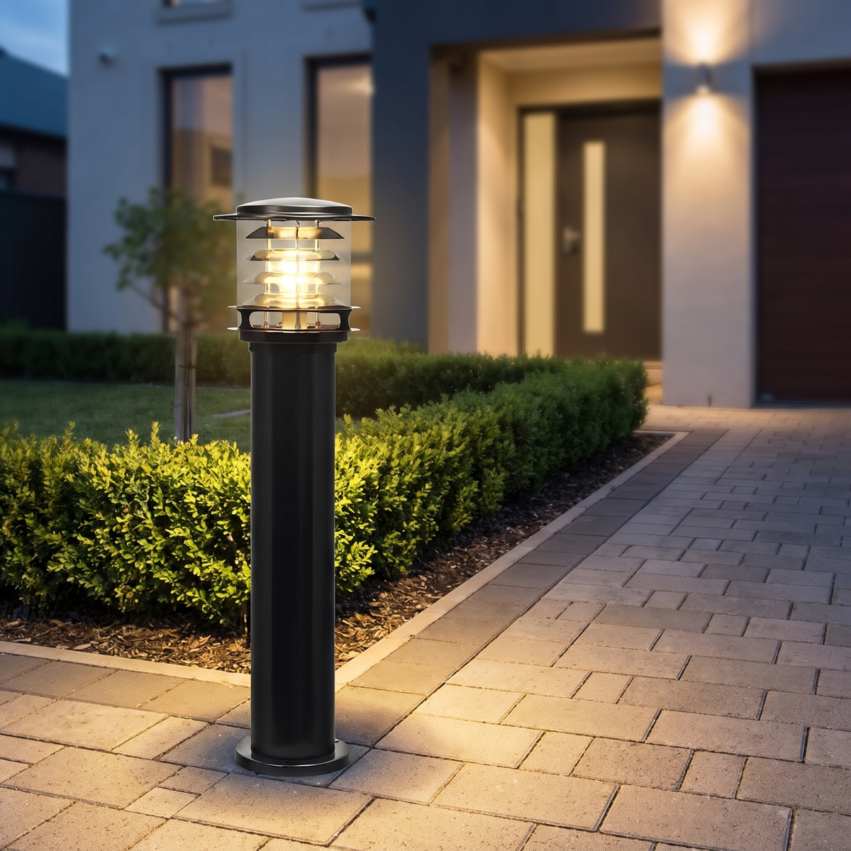 Lampa Ogrodowa Solarna Słup IP65 Warstwowy Klosz - 2